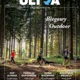 okładka magazyn ultra 29, las, biegacze, trail