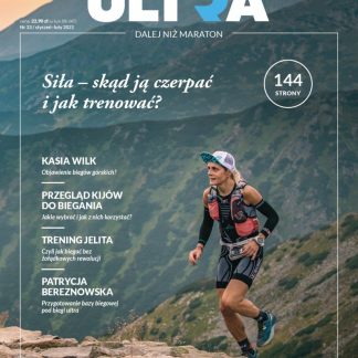 biegaczka na tle gór - okładka magazynu Ultra