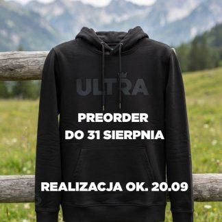 PREORDER Bluza ULTRA z kapturem czarna (wysyłka ok. 20 września)
